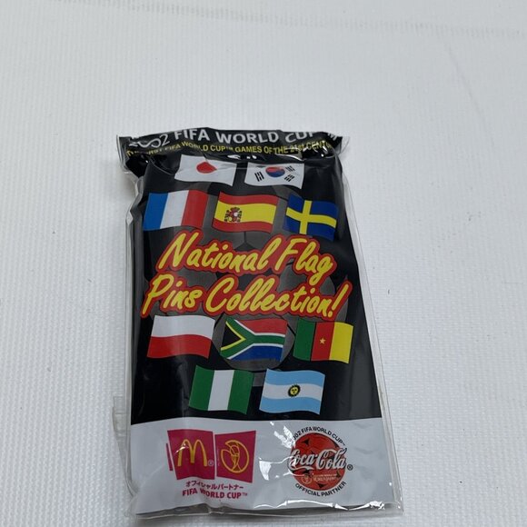 FIFA WORLD CUP 2002 Nigeria National Flag Pin McDonalds Coca Cola 1x2.5” - Picture 3 of 6